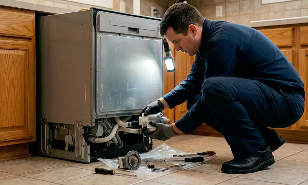 Dishwasher Pump Replacement in Mooresville, NC