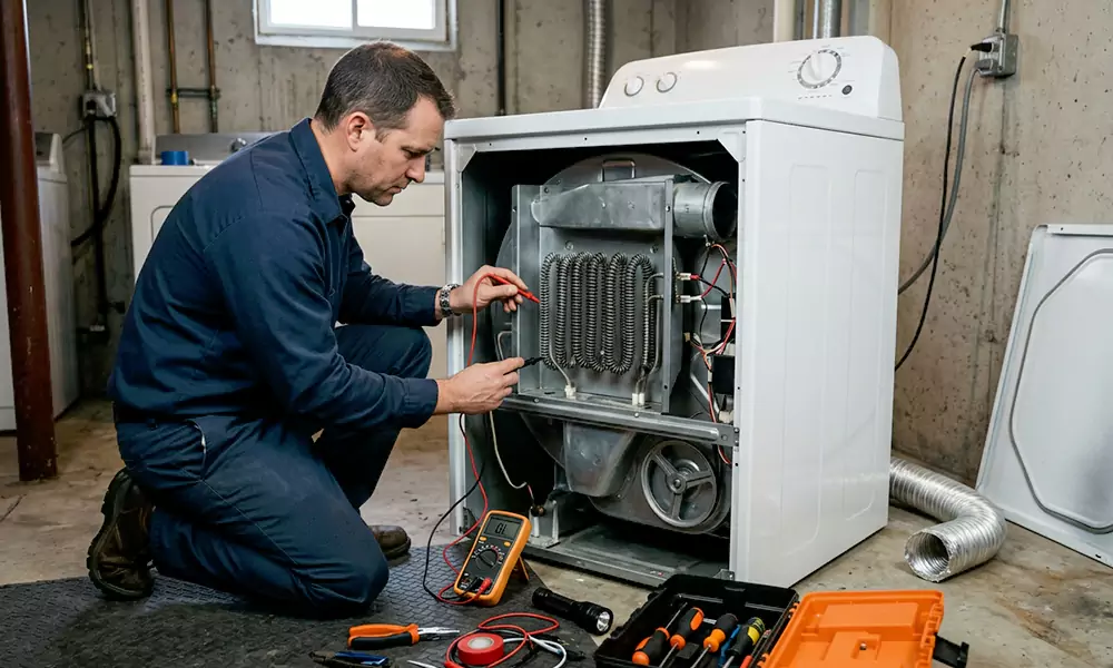 Dryer Not Heating Repair in Mooresville, NC