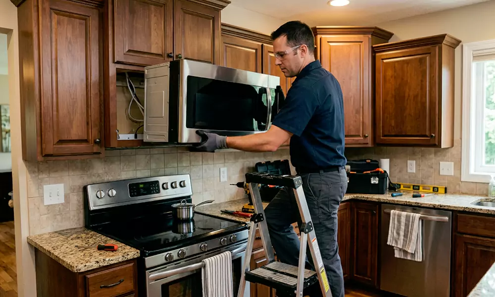 Microwave Installation in Mooresville, NC