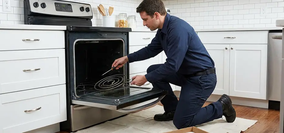 Oven Lower Heating Element Replacement in Mooresville